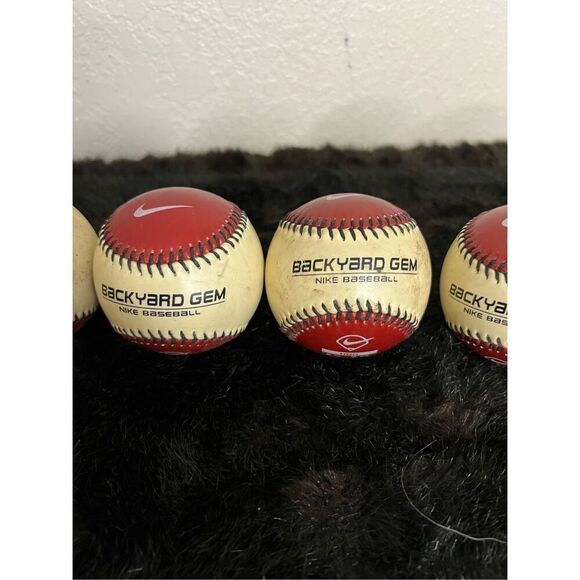 NIKE Backyard Gem Baseball Maroon NBG 9IN. 5OZ. Base Ball Toy Collectable - Picture 3 of 10